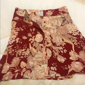 Urban Outfitters flowy button down mini skirt